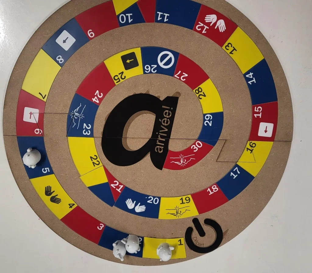 jeu de société en forme de @